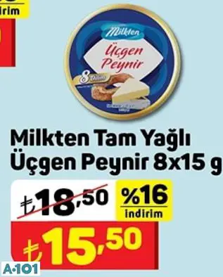 MİLKTEN TAM YAĞLI ÜÇGEN PEYNİR MİLKTEN TAM YAĞLI ÜÇGEN PEYNİR